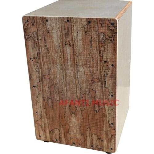 Afanti Music Maple / Birch Wood / Natural Cajon Drum (KHG-181)