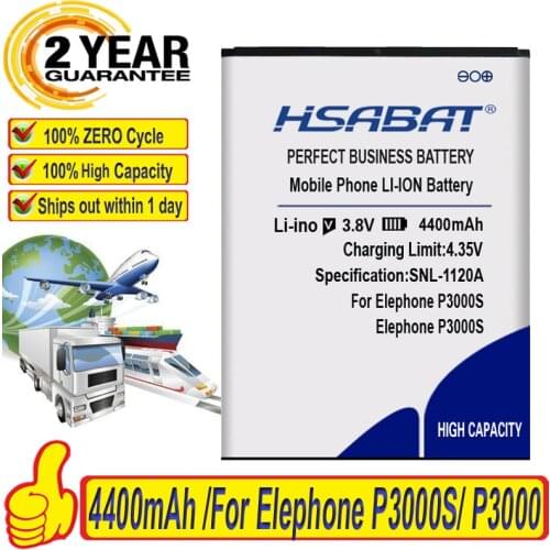HSABAT 4400mAh Battery for Elephone P3000S Elephone P3000 battery