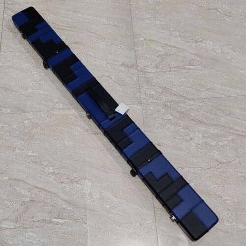 Xmlivet blue with black 48" 3 Compartments Wooden PU Leather Billiard Snooker Cue Cases