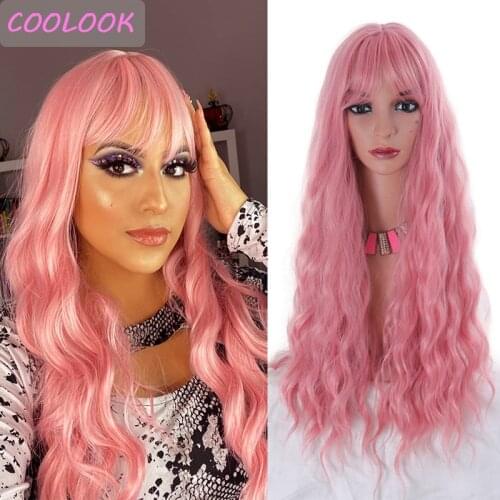 Coolook Pink Wigs
