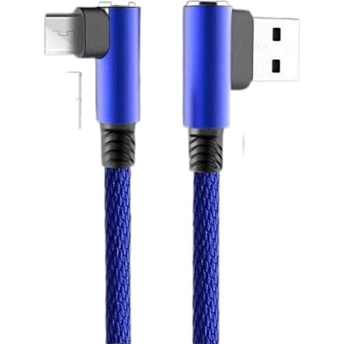 Double elbow charging cable for iphone Android cotton universal USB mobile phone charging cable Good helper for games