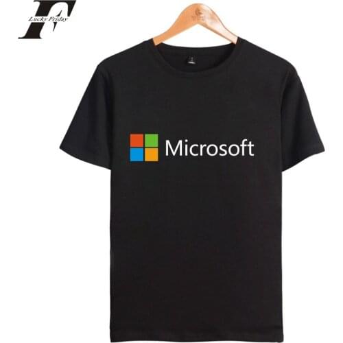 IT Google Microsoft Round Neck T-shirts Men Women T Shirts Short Sleeve Printed Summer Casual Tee Shirt Harajuku T-shirt Clothes