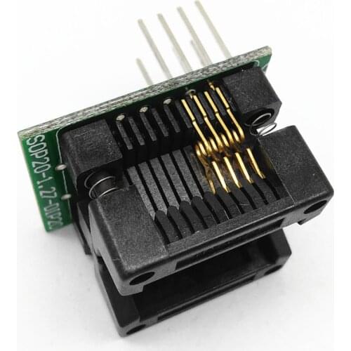 HMILU SOP8 Wide-body Burner Burn-in Socket 209mil to DIP8 Big Eight Foot Aging Seat 1.27mm