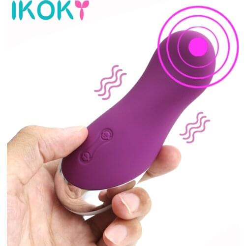 IKOKY Oral Licking Massage Tongue Vibrator Sex Toys For Women Clitoris Vagina Breast Stimulator 10 Speeds Waterproof