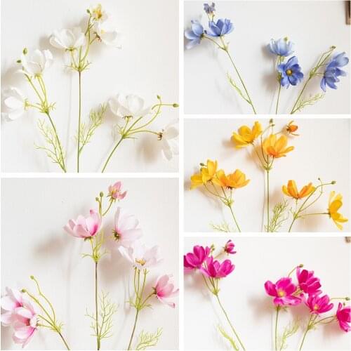 Artificial chrysanthemum Cosmos Gesang Flower Artificial Family Decoration Wedding Flower Wall Artificial Flower Flower