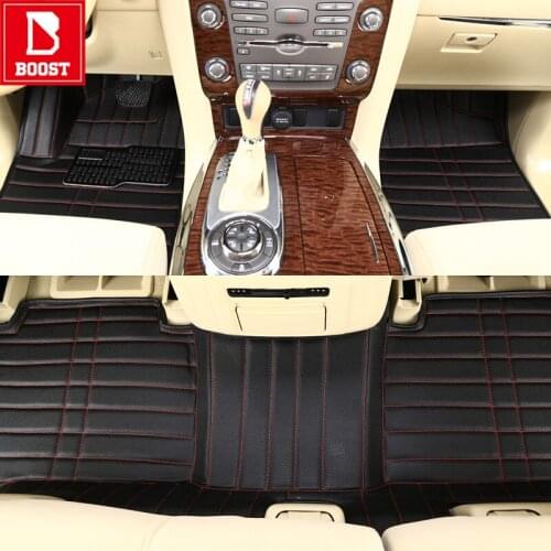 Boost Car Floor Mats For Toyota Voxy Kiuger Ractis 2002 2014 Waterproof Custom Automobile Auto Foot Pads