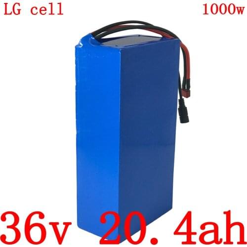 36V battery 36V 20ah lithium battery 36v 20ah electric bike battery use LG cell for 36V 500W 1000W ebike motor Free customs tax