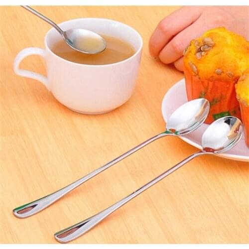Long Handle Coffee Stirring Spoon Long Spoon Stirring Spoon Small Dessert Spoon Coffee Spoon Stirring Ice Spoon Kitchen Tools