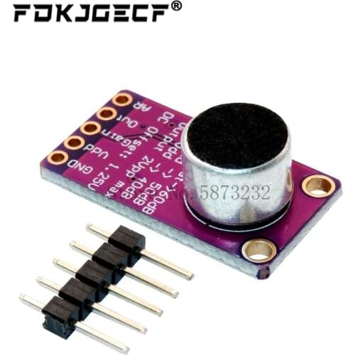 MAX9814 Microphone AGC Amplifier Board Module Auto Gain Control for Arduino Programmable Attack and Release Ratio Low THD