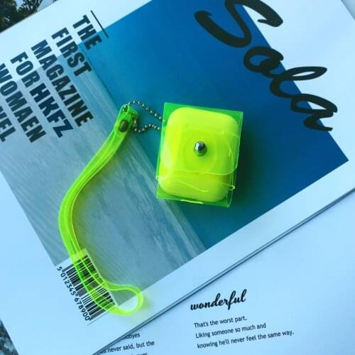 Fashion Fluorescent yellow Earphone Cases For Apple AirPods case Pro 1 2 3 Simplicity Bluetooth Wireless Protective Cover