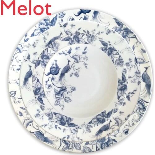 Wholesale elegant dinnerwate plate home decor ceramic dinnerware set plates tableware dish set