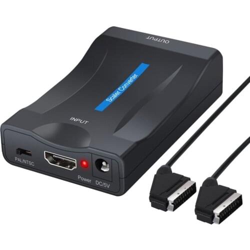 HDMI-compatible To Scart Converter With 1.5m Scart Cable Composite Video Stereo Audio Adapter For SKY HDTV STB VHS For Xbox