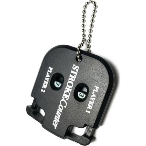 Useful Golf Trainning Tool Mini Handy Double Sides Score Counter Golf Stroke Shot Putt Score Without Key Chain