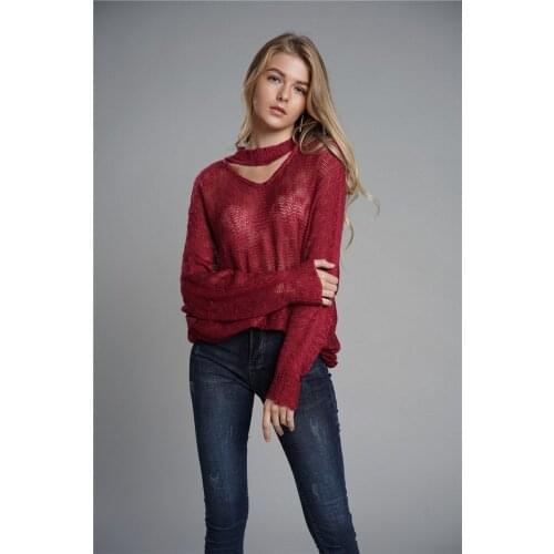 H80&S90 Women Sexy See Through Hollow Out Thin Pullover Sweater Long Slleve Loose Knit Sewaters Fashion Soft Jumper Tops Clothes
