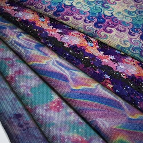 Bullet Texture Liverpool Fabric 50cm*140cm Cartoon Printed For Dress Stretch Fabric by Yard Knit Fabric For Hair Band L9233