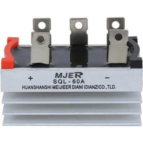 SQL60A 1600V Three-phase Bridge Rectifier SQL-60A 1600V SQL BLACK AND RED Three Phase Bridge Rectifier SQL60A 1600V