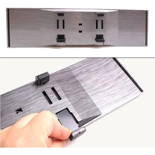 Universal Newest Car Interior Rear View Mirror Panoramic Clip-on Wide Angle Rearview Mirrors Wire Drawing Frame Styling