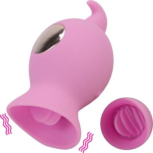 Vagina Massager Oral Sucker Sex Toys For Women Mini Sucking Tongue Vibrator Female Masturbator Clitoris Nipple Stimulation