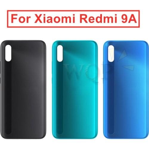 For Xiaomi Redmi 9A Battery Back Cover Rear Door Housing Side Key Replacement Repair Spare Parts
