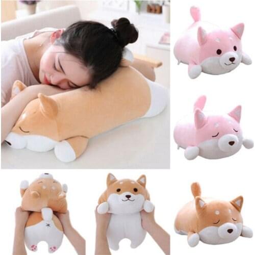 1pc 40cm Cute Fat Shiba Inu Dog Plush Toy Stuffed Soft Kawaii Corgi Chai Dog Cartoon Pillow Lovely Gift for Kids Baby Children