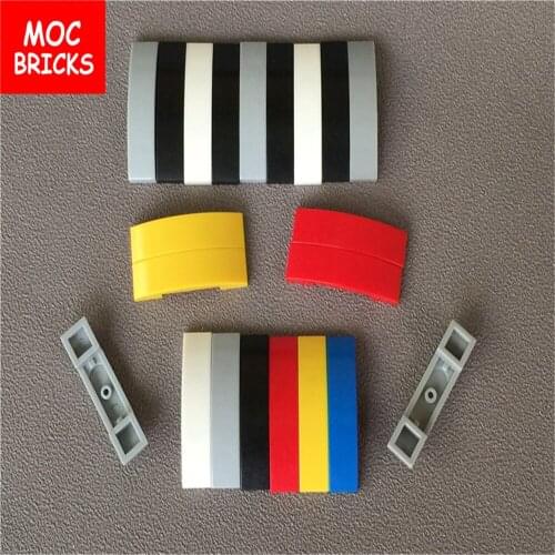 10pcs/lot MOC Bricks Slope Curved 4 x 1 Double 93273 Assemble Figure Educational Building Blocks DIY Toys Kids gifts