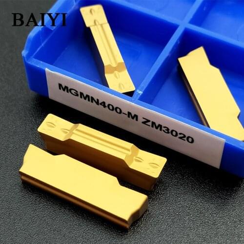 10pcs MGMN400 ZM3020 grooving carbide inserts CNC lathe cutter turning tool cnc tool