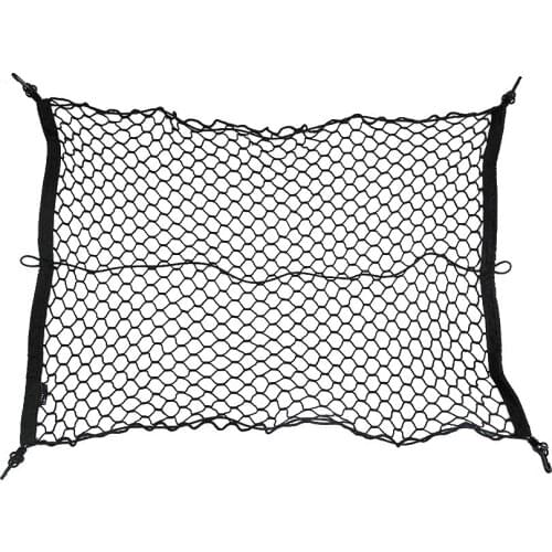 2pcs New Arrival Car Cargo Net Luggage Holder Trunk Interior Mesh Net Storage Bag Car Tidying with 4 Hooks 100 * 70cm