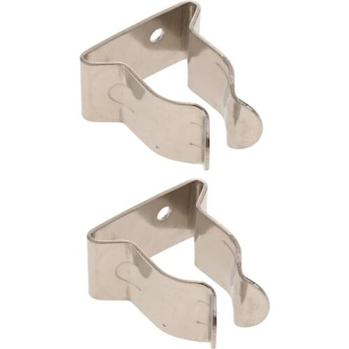 2x 304 Stainless Steel For Boat Hook Stainless Steel Tube Clips
