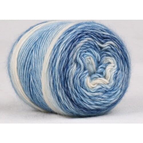 8pcs/lot Gradient Cake Cotton Yarn Wool Blended Yarn For Knitting Crochet Thread DIY Sweater Scarf