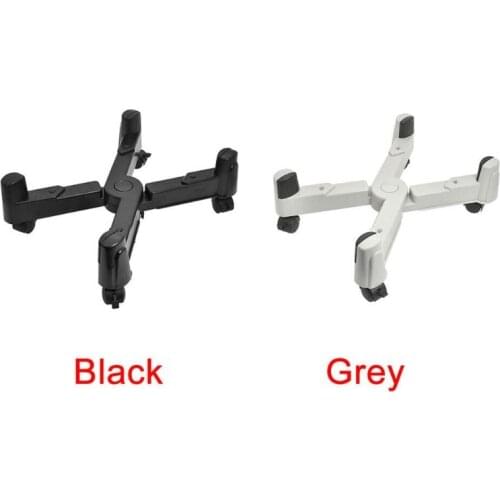 ABS Desktop Computer Home Case Holder holder with Anti-slip Wheels Roll PC Castors Accessory