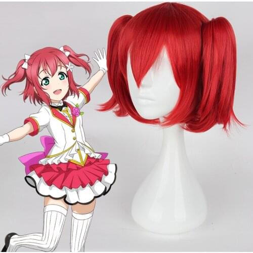 Anime Love Live! Sunshine!! Cosplay Wigs Ruby Kurosawa Cosplay Wig Heat Resistant Synthetic Wig Hair Halloween Carnival Party