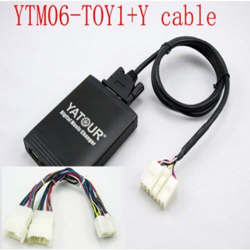 Yatour for Toyota Lexus1998-2004 Car Digital Music Changer USB MP3 Player AUX adapter 5+7 pins+Y cable USB Car Stereo Adapter