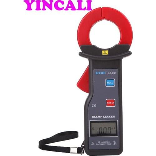 Fast Shipping High Accuracy Clamp Leakage Current Meter ETCR6600 Digital Clamp Leaker for AC Current Measurement 0.0mA-600A