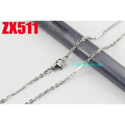 2.0mm cross chain add stick stainless steel necklace fashion chains sweater chain 20pcs ZX511