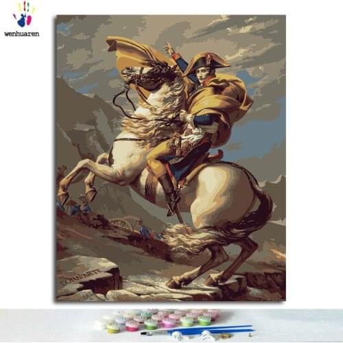DIY digital painting Napoleon picture with digital painting and wall decoration kit to color paint