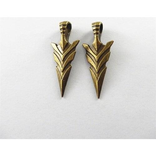 GraceAngie 10Pcs Antique Bronze Beautiful Sword Pendant Charms Unisex Alloy Jewelry Accessories Key Chain Decor New 46*19*9mm