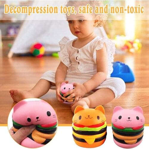 Jumbo Kawaii Hamburger Squeeze Toys Slow Rising Cream Scented Antistress Child Kid Baby Toys Support Dropshipping