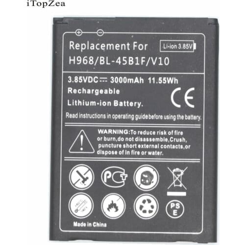 ITopZea 1x 3000mAh BL-45B1F Replacement Battery For LG V10 H968 H961N H900 H901 VS990 F600 F600L F600S F600K Bateria Batterij