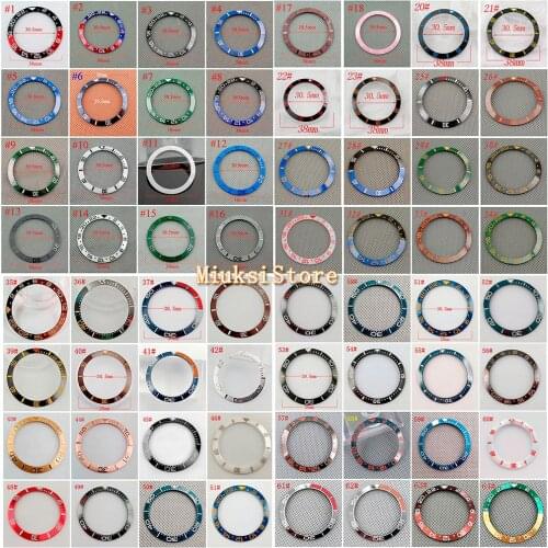 38mm black blue white green Ceramic/Titanium Bezel insert for 40mm case Watch accessories bezel