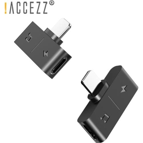 !ACCEZZ Mini 8 pin Adapter For iPhone 12 11 pro xs max xr 8 7 Adaptador Audio Charging Converter Calling 2 in 1 IOS Splitter