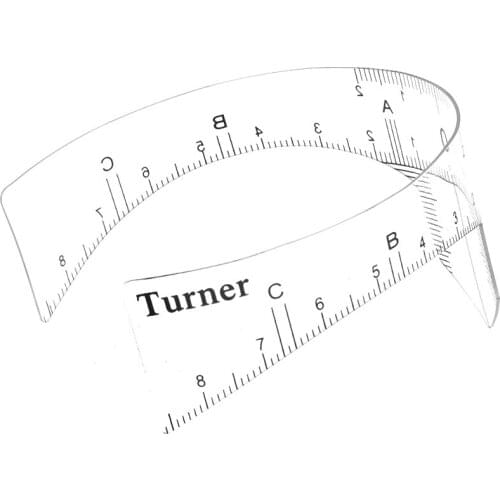 2Pcs/lot Reusable Semi Permanent Eyebrow Ruler Makeup Eye Brow Measure Tool Eyebrow Guide Ruler Microblading Calliper Stencil