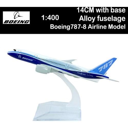 1:400 Boeing787-8 Airline Model Alloy Display Toy Airplane B-787 Aircraft Collection Kids Children Airliner Gift Souvenir F Boys