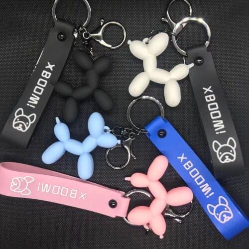 Fashion Punk French Bulldog Keychain PU Leather Dog Keychains for Women Bag Pendant Jewelry Trinket Mens Car Key Ring Key Chain