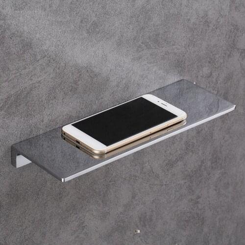 MTTUZK Nordic Brass Brushed Gold Bathroom shelf Bathroom Dressing table Phone Rack Bathroom Shelves Bathroom Accessories