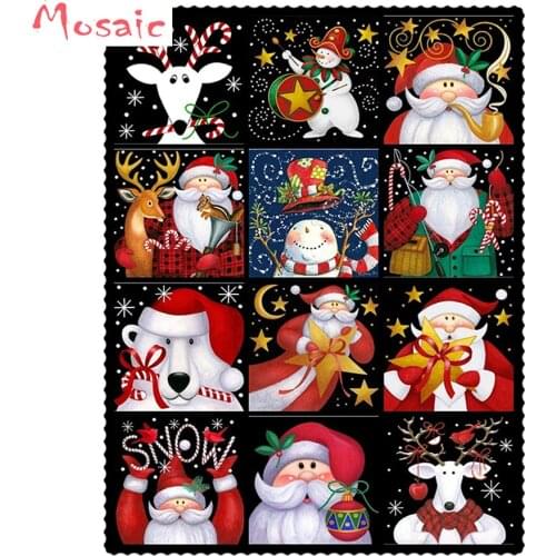 Cartoon toy Diamond Painting"Christmas Card"Picture Of Rhinestones Cross Stitch Home Decoration kids gift, Free Lay Out First