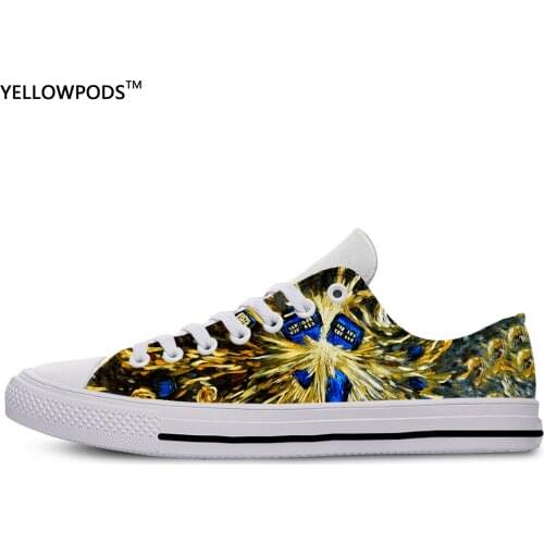 Mens Low-top Casual Shoes Sci-Fi Adventure TV Series Doctor Who 3D Pattern Logo Men Shoes Sneakers Casual