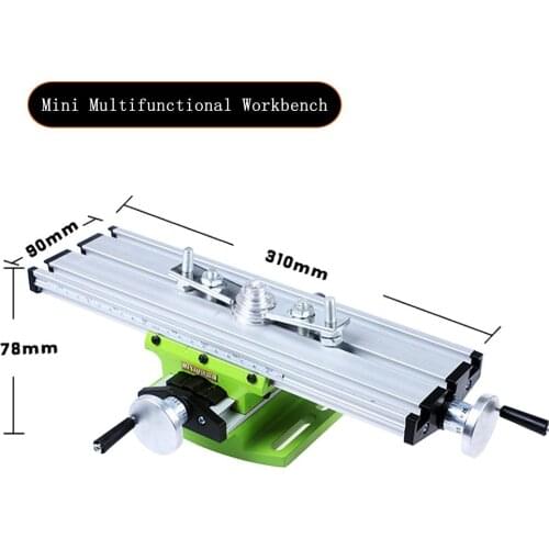 Mini Table Bench Precision Milling Machine Drill Bench Vise Fixture Worktable X Y-axis Adjustment Coordinate Table Vise Bench