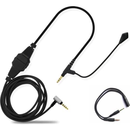3.5mm For Beats Solo Studio Mixr Monster Inspiration Boom Microphone Volume Cable To Gaming Headphone Skype PS4 Xbox One Phones