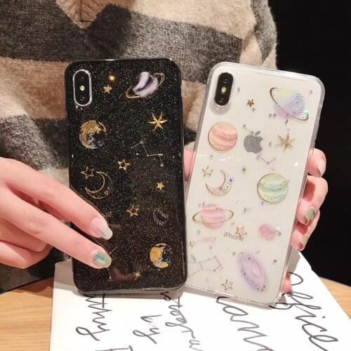 Planet Epoxy Case For Samsung A70 A50 A40 A30 A20 A10 A90 A80 A20e A70S A20S Case Cover On Samsung A8 A6 plus A7 2018 A5 2017
