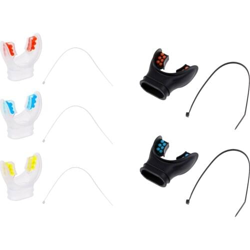 Scuba Regulator Universal Silicone Mouthpiece With Color Tab Diving Regulator Mouthpiece and Tie Wrap